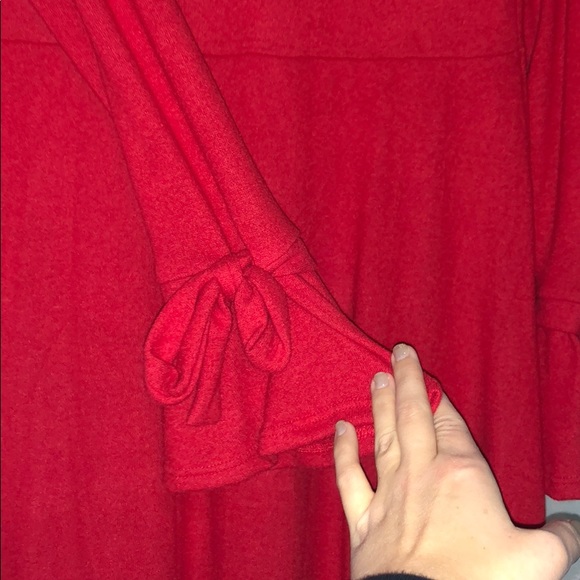 Adorable Valentines Day Bell Sleeve Dress - Picture 3 of 4